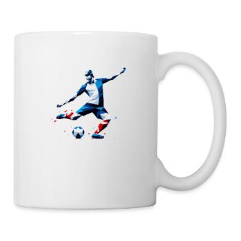 Fussball Frankreich - Tasse - Weiß - Rechts