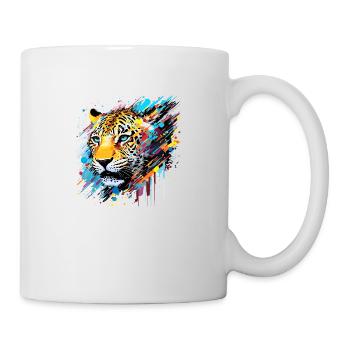 Panther Tier Freiheit Welt Wildtiere Zusammenfassung - Tasse - Weiß - Rechts
