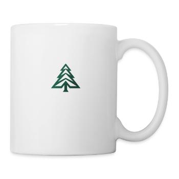 Weihnachtsbaum Design Tannenbaum Christbaum - Tasse - Weiß - Rechts