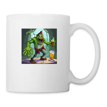 Drunkenstein's Monster lustige Wortspiel-Alkoholparty - Tasse - Weiß - Rechts
