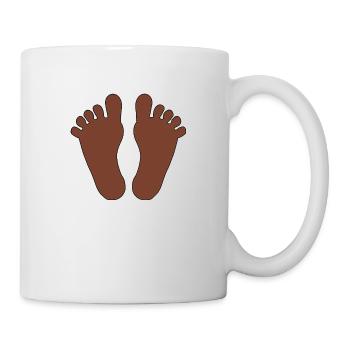 Bébé Pieds Fille Garçon - Mug blanc - blanc - Droite
