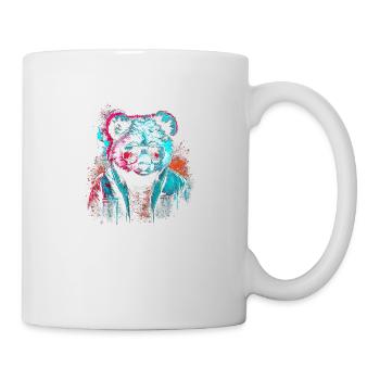 Cyberpunk-Panda - Tasse - Weiß - Rechts