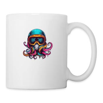 Octopus Wintersport - Tasse - Weiß - Rechts