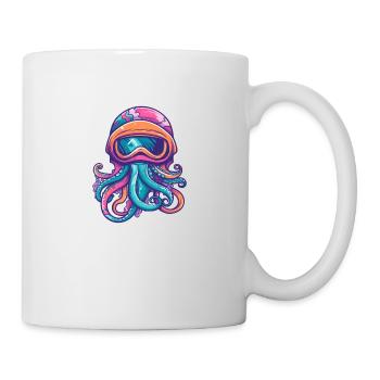 Octopus Wintersport - Tasse - Weiß - Rechts