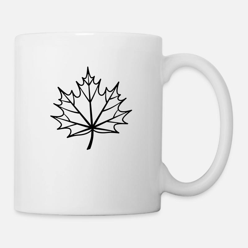 Blatt - Tasse - Weiß