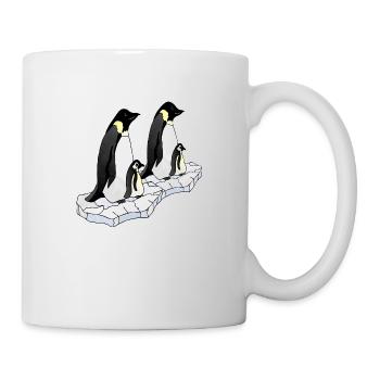 Pinguine - Tasse - Weiß - Rechts