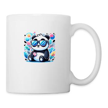 Panda Sonnenbrille - Tasse - Weiß - Rechts