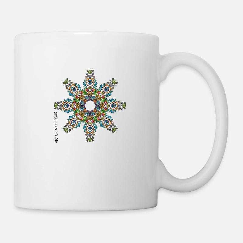 Christmas Snowflake by Victoria Deregus 04 - Mug - white