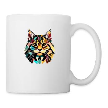 Maine Coon Chat Propriétaire Chaton Chaton Chaton Mâle - Mug blanc - blanc - Droite
