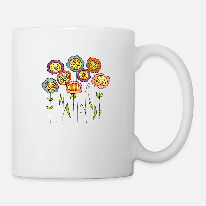 Fleur - Mug blanc - blanc