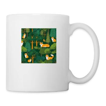 wald - Tasse - Weiß - Rechts