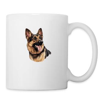 German Shepherd Motif - Mug - white - Right