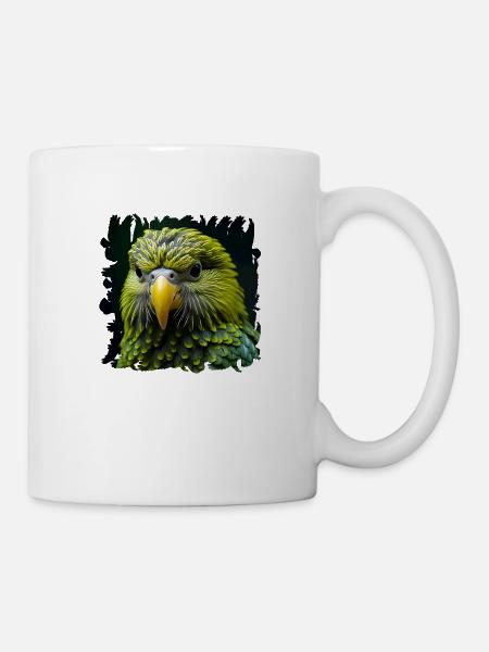 Der Kea-Berg Papagei gilt als sehr intelligent - Tasse - Weiß