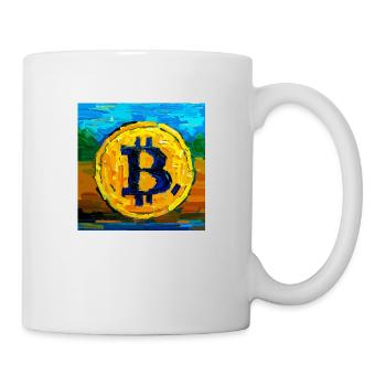 Van Gogh Bitcoin - Tasse - Weiß - Rechts