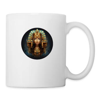 Visage d’un pharaon - Mug blanc - blanc - Droite