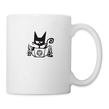 I CONTROL YOUR FATE Funny Role Playing Cat RPG - Mug - white - Right
