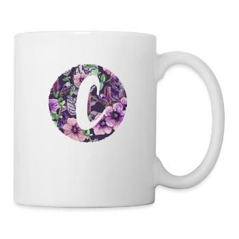 Buchstabe C - Tasse - Weiß - Rechts