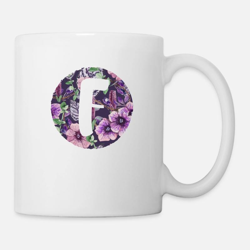 Letter F - Mug - white