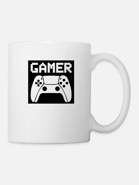 gamer controller - Tasse - Weiß