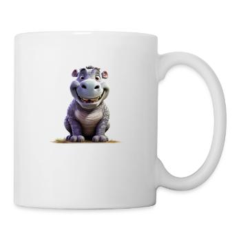 Funny Hippopotamus - Mug - white - Right
