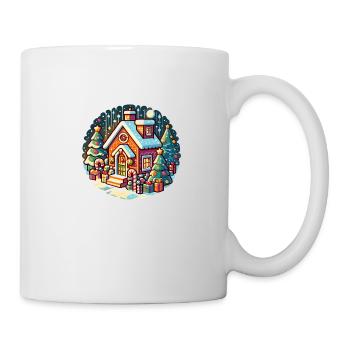 Festive Cozy Cottage: A Magical Christmas Design - Mug - white - Right