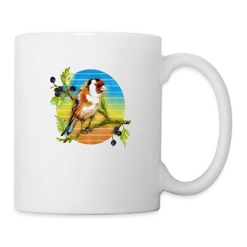 Oiseau coloré - Mug blanc - blanc - Droite