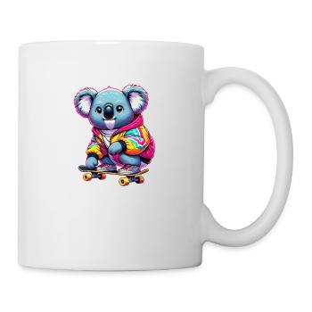 Stylized illustration of a cute koala - Mug - white - Right