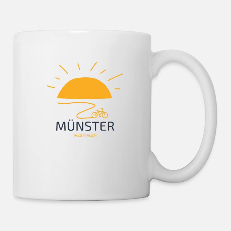 Münster Westphalia Bicycle - Mug - white