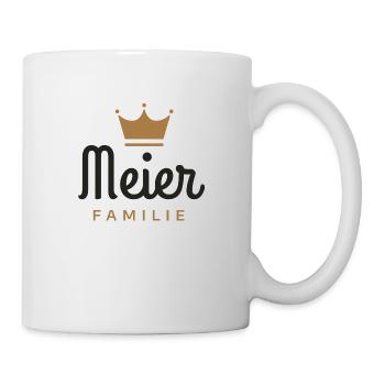 Meier-Familie - Tasse - Weiß - Rechts