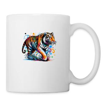 Majestätischer Tiger - Tasse - Weiß - Rechts