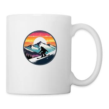 snowboard neige et ski - Mug blanc - blanc - Droite
