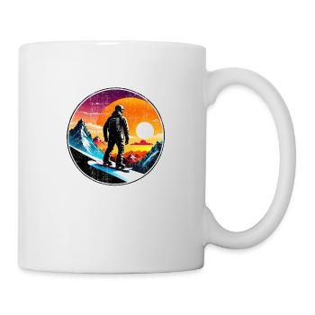 snowboard neige et ski - Mug blanc - blanc - Droite