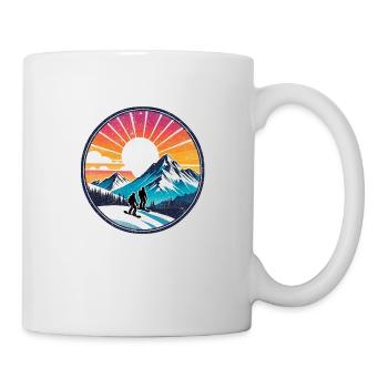 snowboard neige et ski - Mug blanc - blanc - Droite