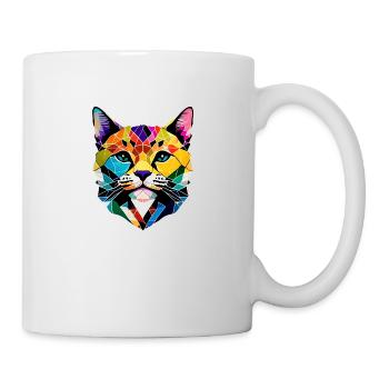 Chat, Chat siamois, Chat domestique, Chaton, Propriétaire de chat - Mug blanc - blanc - Droite