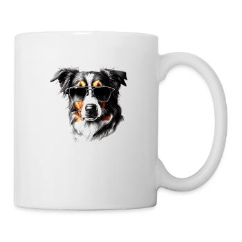Australischer Schäferhund Hunde Hundehalter Hund - Tasse - Weiß - Rechts
