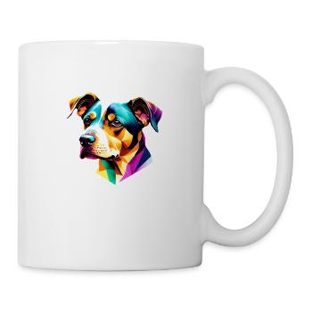 Doberman Doberman chiot Doberman Dresseur Chien - Mug blanc - blanc - Droite