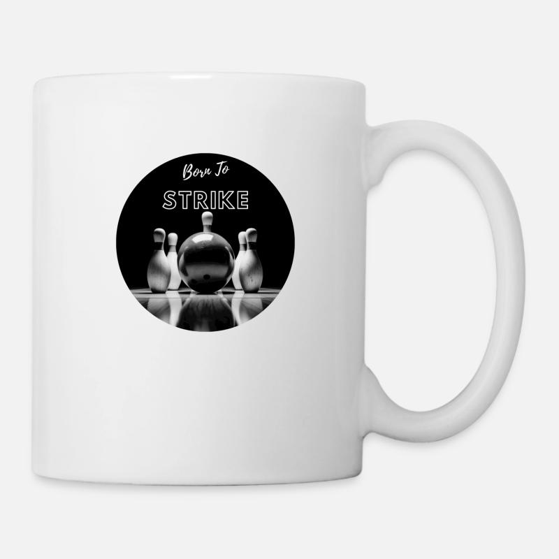 Bowling - Né pour frapper - Mug blanc - blanc