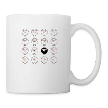 Schaf - Tasse - Weiß - Rechts
