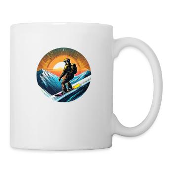 snowboard neige et ski - Mug blanc - blanc - Droite