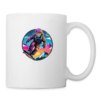 snowboard neige et ski - Mug blanc - blanc - Droite