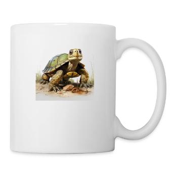 Les tortues sont des animaux de compagnie populaires - Mug blanc - blanc - Droite