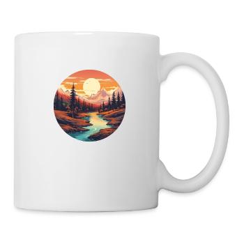 Paysage de rêve - Mug blanc - blanc - Droite