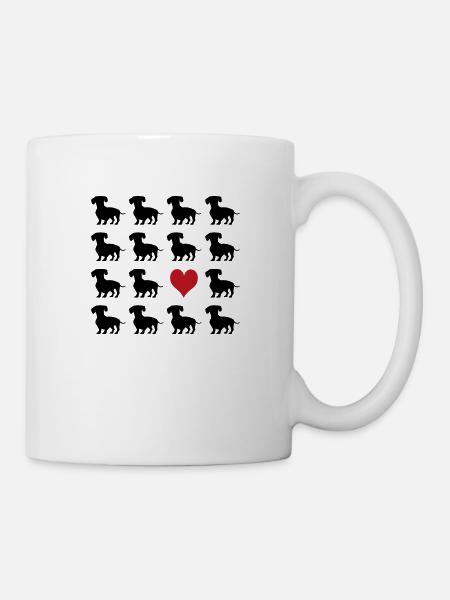 Dackel - Tasse - Weiß