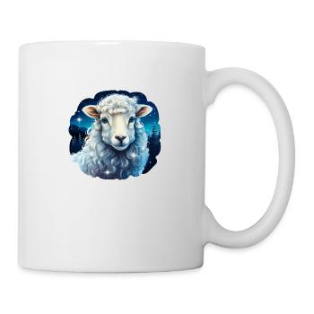 Winternachtsschaf - Tasse - Weiß - Rechts