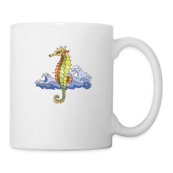 Seepferdchen - Tasse - Weiß - Rechts