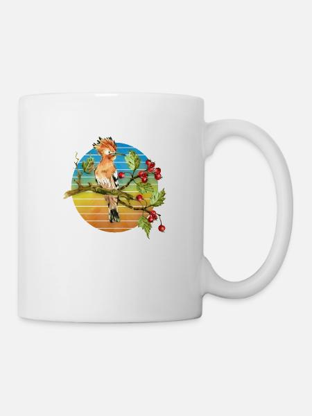 Bunter Vogel - Tasse - Weiß