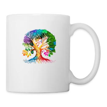 Arbre de vie celtique Arbre de vie méditation - Mug blanc - blanc - Droite