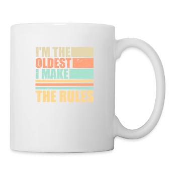 I'm The Oldest I Make The Rules Sibling Joke - Mug - white - Right