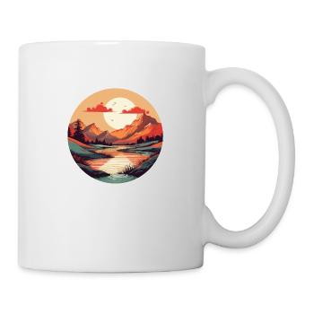 Traumhafter Sonnenuntergang - Tasse - Weiß - Rechts