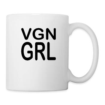 veganes, VGN GRL - Tasse - Weiß - Rechts
